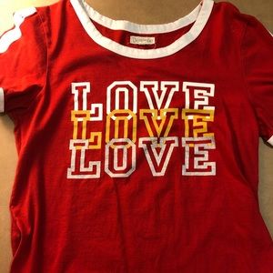 Red love shirt